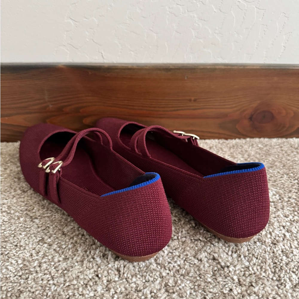 Rothy’s Double Buckle Mary Jane - cabernet - size 7.5 (eu 37.5) ♥️ - Picture 4 of 9